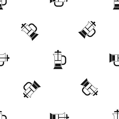 Fransız basın kahve makinesi Model sorunsuz siyah