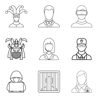 Rol Icons set, anahat stili