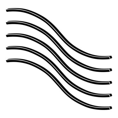 Posta hatları simgesi, basit tarzı