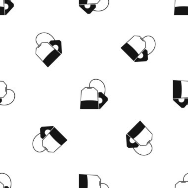 Teabag desen sorunsuz siyah