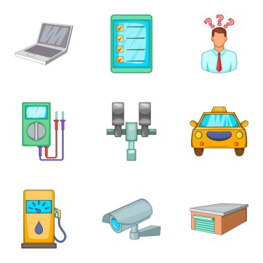 Tenekeci Icons set, karikatür tarzı