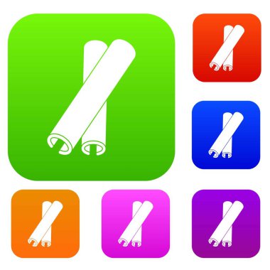 Tarçın rengi koleksiyonu ayarla