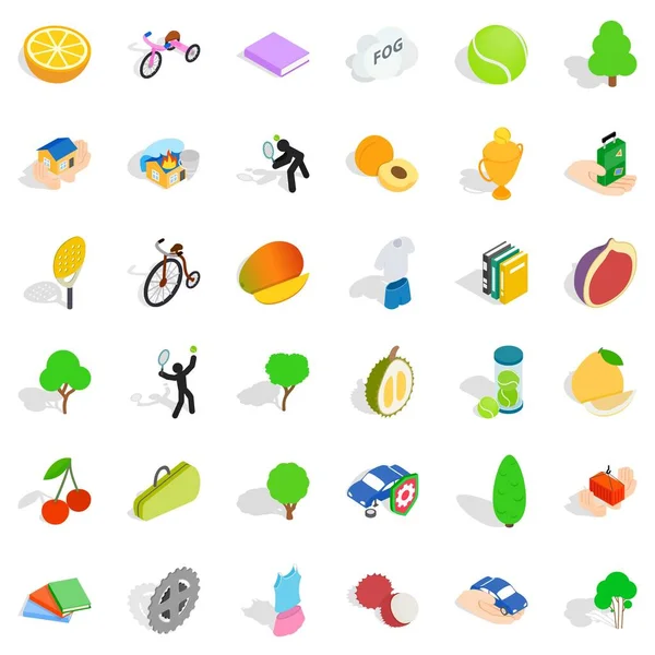 Gerekli Icons set, izometrik stili