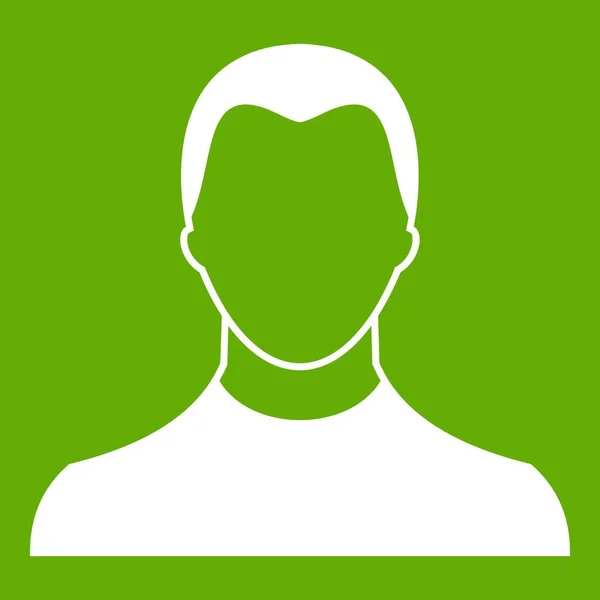 Gebruiker pictogram groen — Stockvector