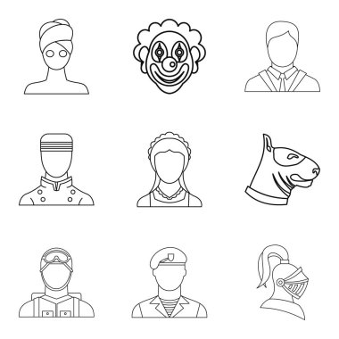 Tiyatro karakter simgeler kümesi, anahat stili