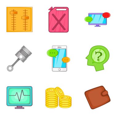 AeroEngine Icons set, karikatür tarzı