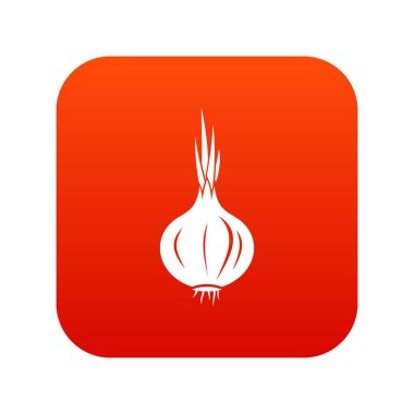 Soğan simgesi dijital kırmızı