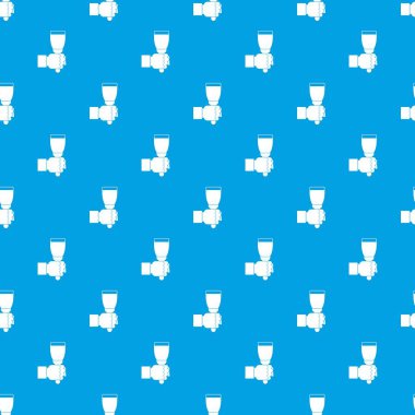 El hjlding boya fırça deseni kesintisiz mavi