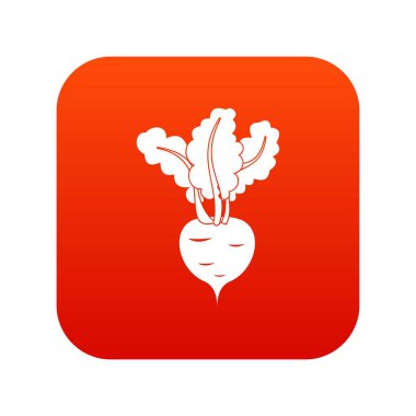 Taze pancar simgesi dijital kırmızı