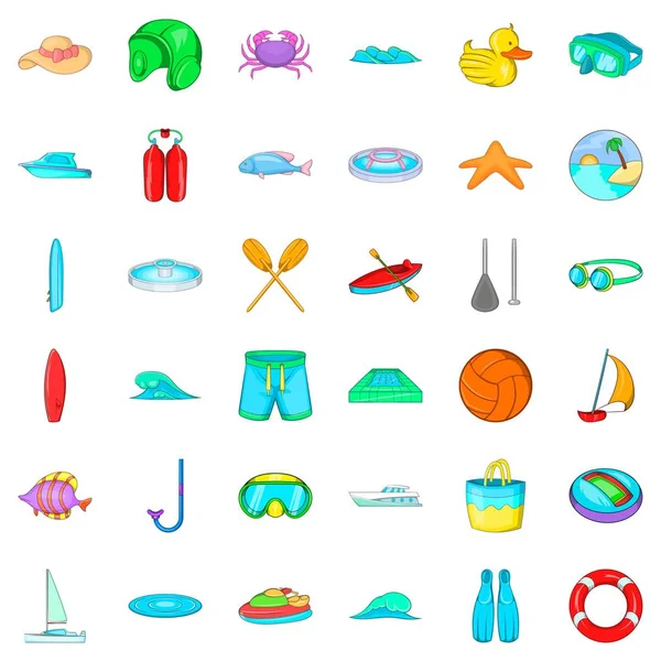 Tüplü Icons set, karikatür tarzı