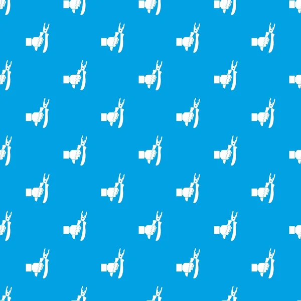 Keski tutan el desen kesintisiz mavi