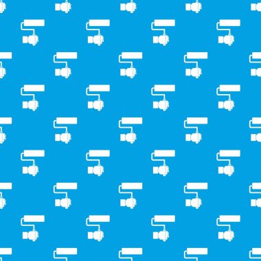 El hoding boya silindiri desen kesintisiz mavi