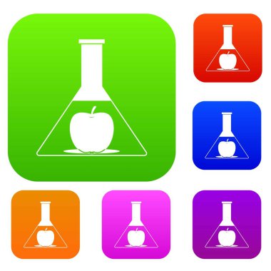 Test şişesi apple ile renk koleksiyonu ayarla