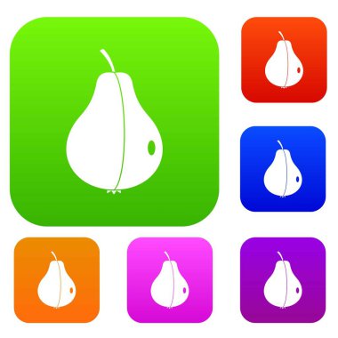 Bütün armut renk koleksiyonu ayarla