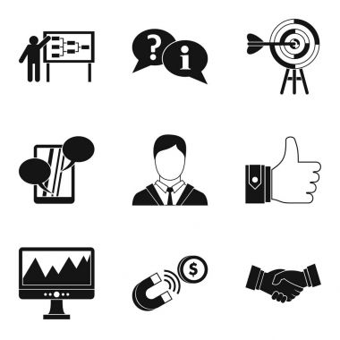 Takım eğitim simgeler kümesi, basit tarzı