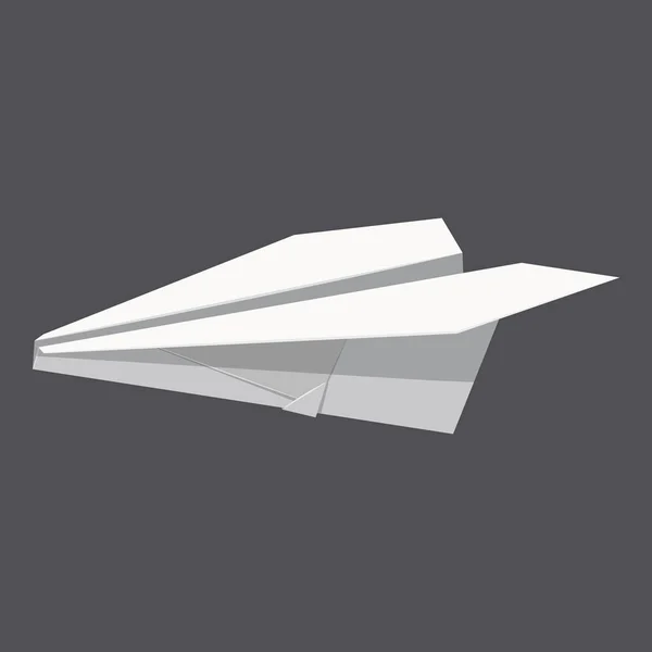 Latar belakang konsep pesawat kertas origami, gaya realistis - Stok Vektor