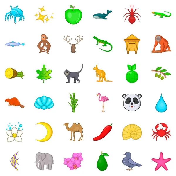 Maymun Icons set, karikatür tarzı