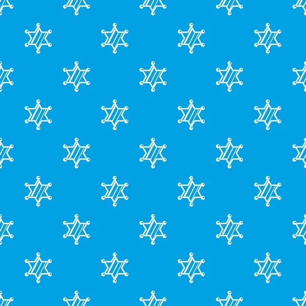 Şerif yıldız deseni kesintisiz mavi