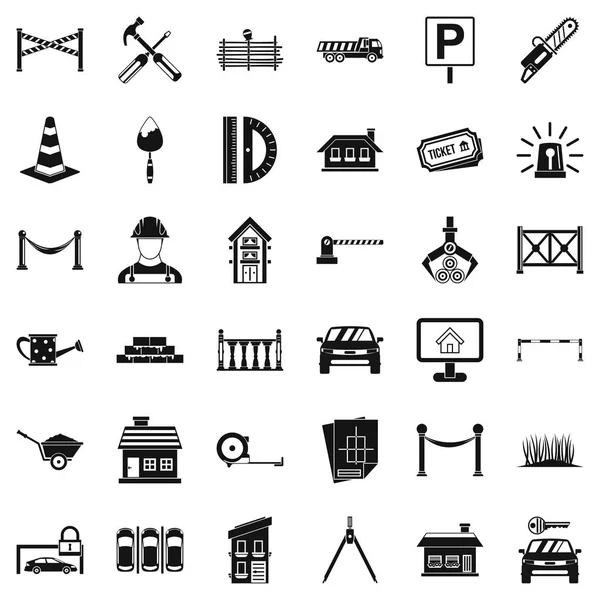 Ekipman simgeler kümesi, simle stili