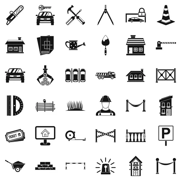Saw icons set, simle style — Stock Vector