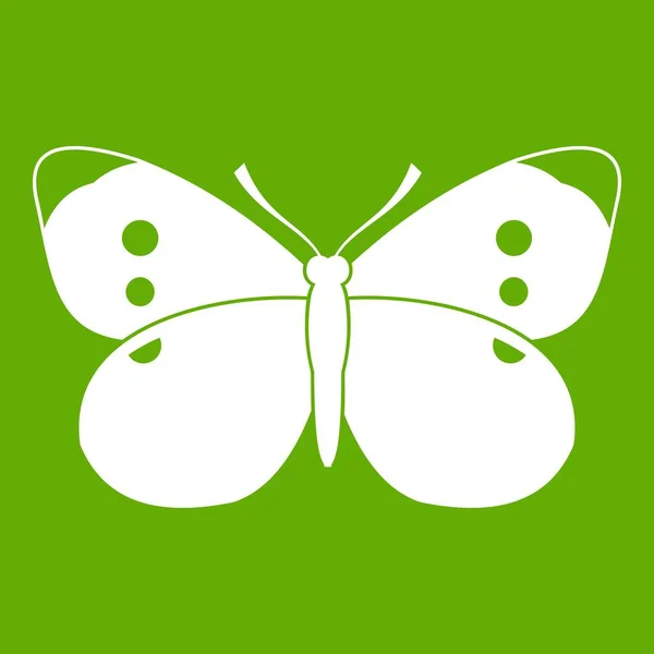 Icône papillon vert — Image vectorielle