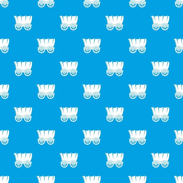 Eski Batı kapalı vagon desen kesintisiz mavi