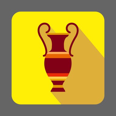 Müzesi antik vazo kavramı arka plan, karikatür tarzı