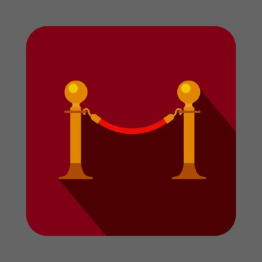 Müze bariyer kavramı arka plan, karikatür tarzı