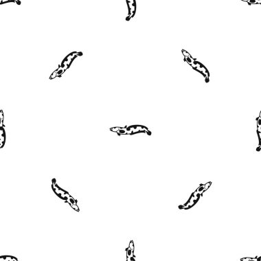 Anarhichas balık sorunsuz siyah desen