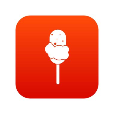 Dondurma simgesi dijital kırmızı