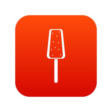 Dondurma simgesi dijital kırmızı