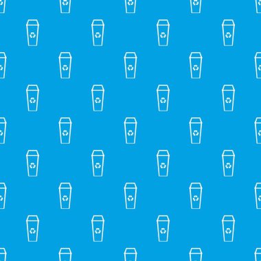 Çöp kesintisiz mavi model