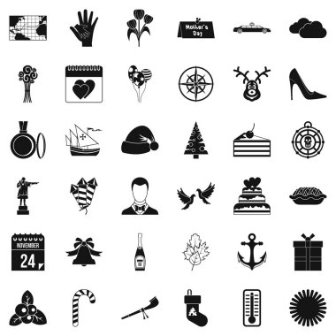 Anneler günü simgeler kümesi, simle stili