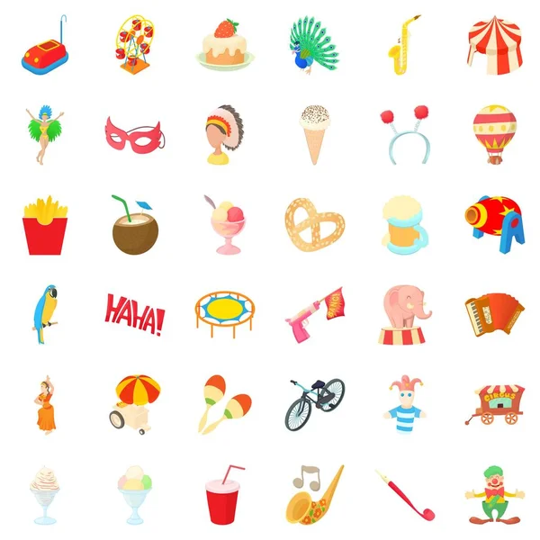 Atlıkarınca Icons set, karikatür tarzı