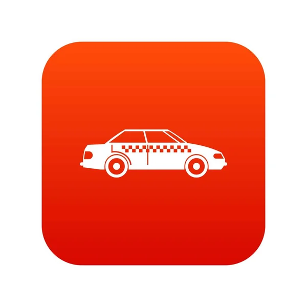 Cyfrowy czerwony ikona Taxi — Wektor stockowy