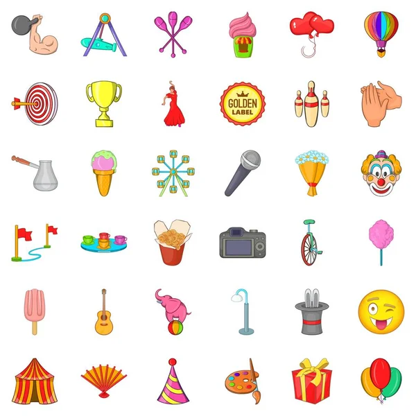 Kutlama Icons set, karikatür tarzı