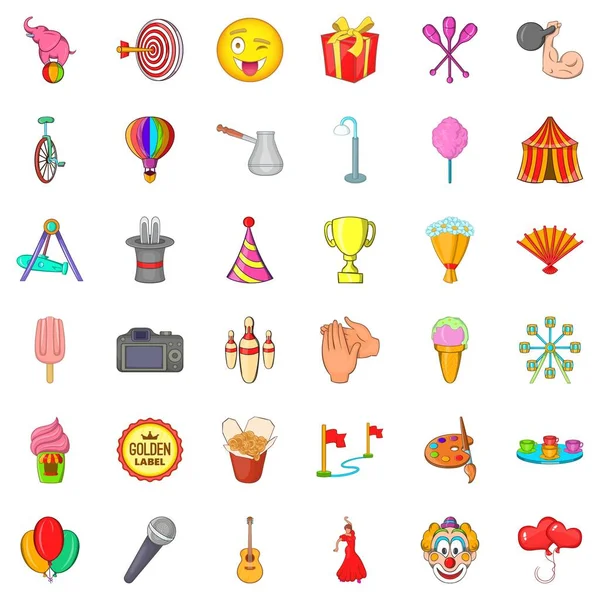 Çocuk Icons set, karikatür tarzı