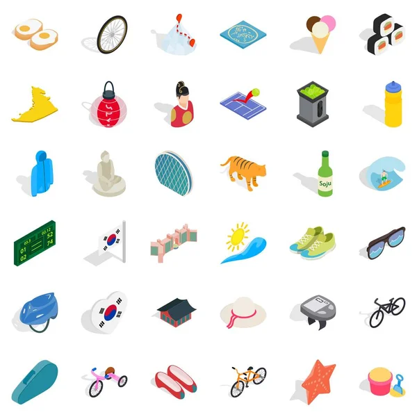 Yaratıcı Icons set, izometrik stili