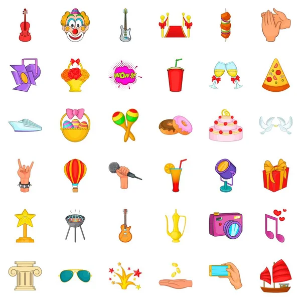 Dondurma Icons set, karikatür tarzı