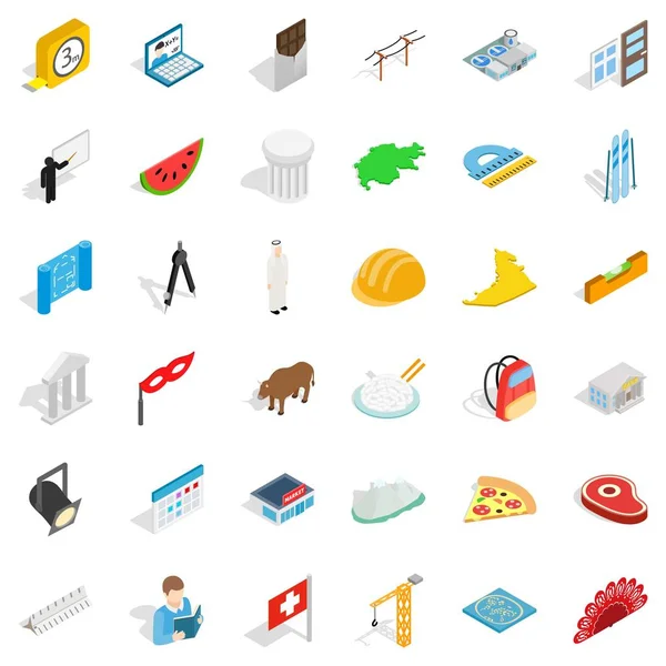 Okuma Icons set, izometrik stili