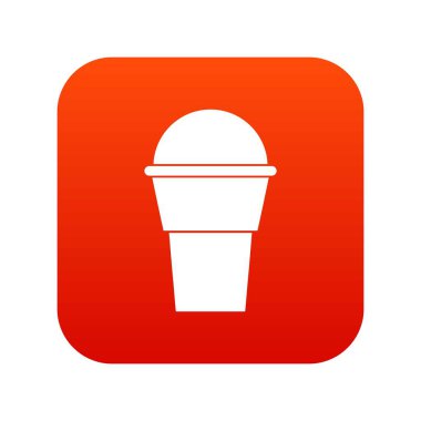 Dondurma simgesi dijital kırmızı