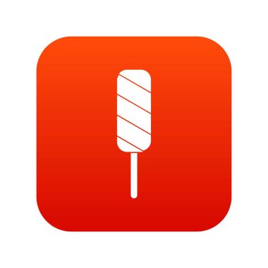 Dondurma simgesi dijital kırmızı