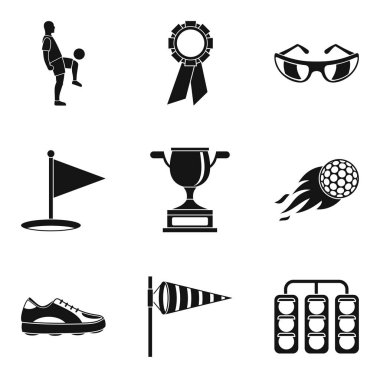 En iyi ödül Icons set, basit tarzı