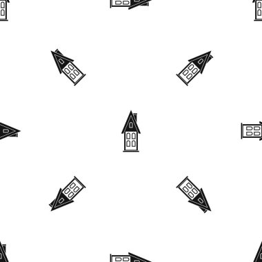 İki katlı ev tavan desen sorunsuz siyah