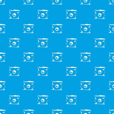 Buruşuk çanta yongaları desen kesintisiz mavi