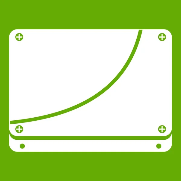 Icône de base de données vert — Image vectorielle