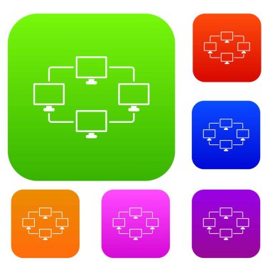 Bilgisayar iletim bilgilerini renk koleksiyonu ayarla