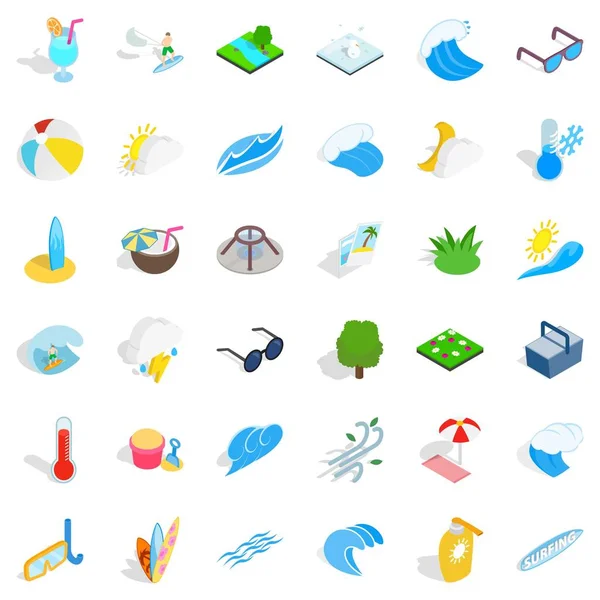 Su Icons set, izometrik stili