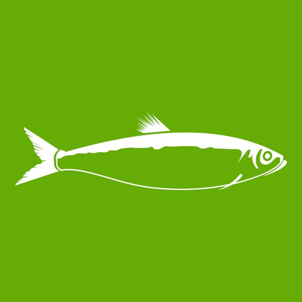 Ψάρια εικονίδιο πράσινο — Διανυσματικό Αρχείο