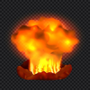 Nükleer patlama kavramı arka plan, gerçekçi